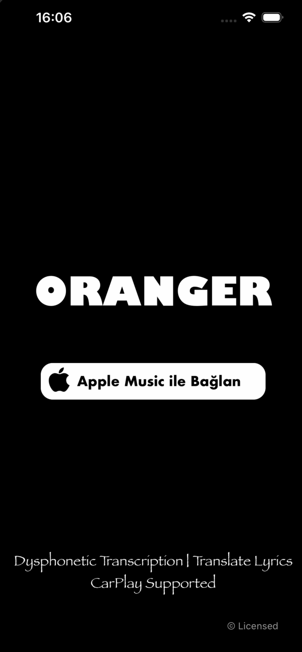 Oranger App Interface